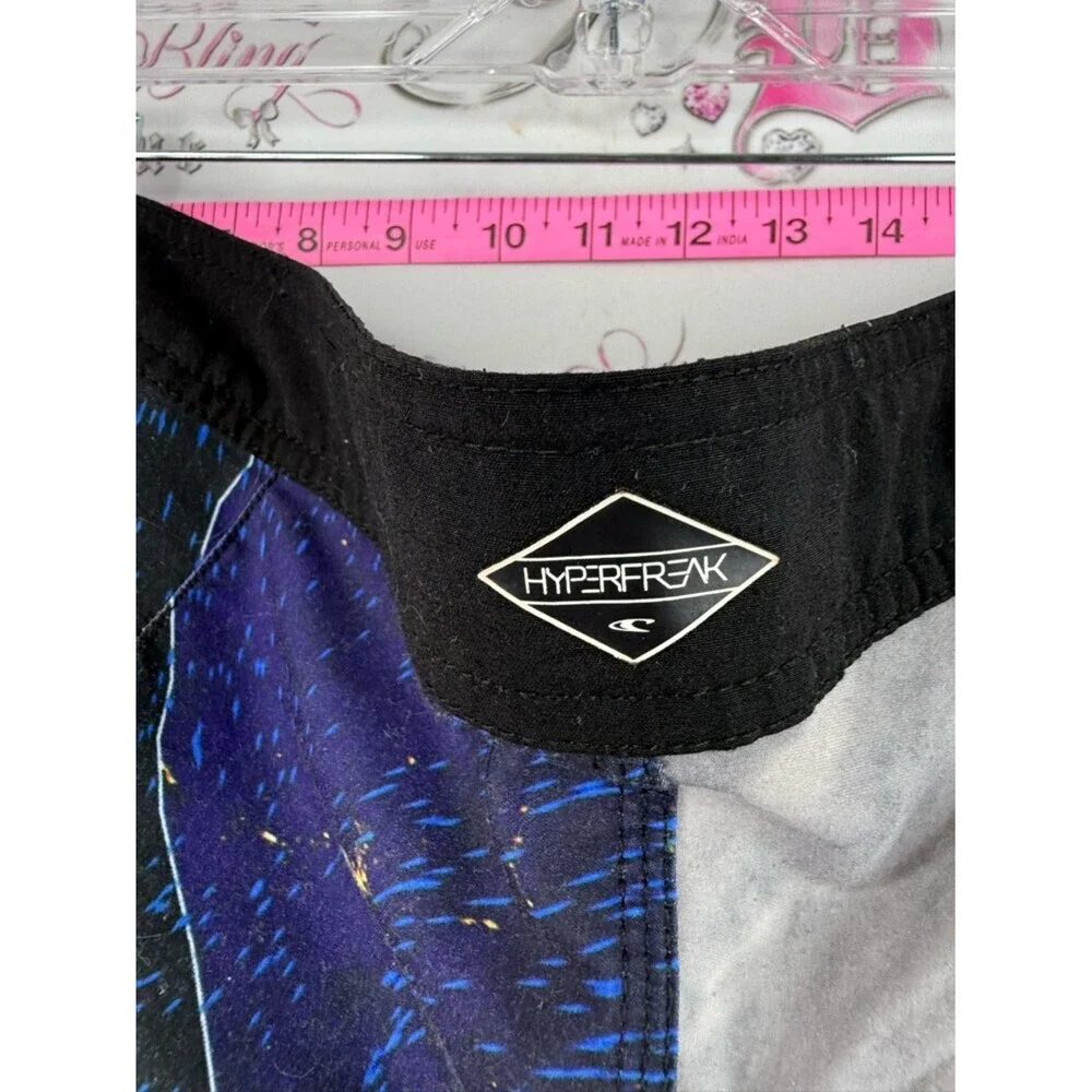 O'Neill shorts swim weather map Black Board Shorts with Multicolor Swirl Panel
